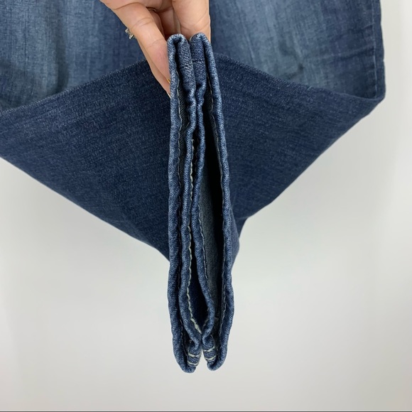 Maurices Contrast Stitch Embroidered Pocket Super Cropped Mid Rise Jeans 9/10 - Picture 7 of 13